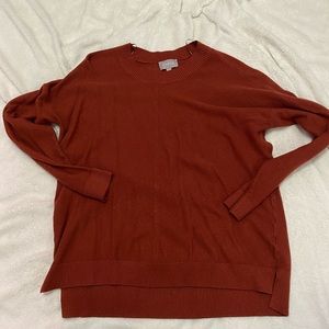 Burnt Orange Sweater. Size Large